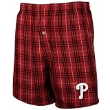 Philadelphia Phillies Red Plaid Event Boxer Shorts