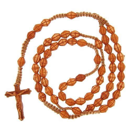 Light Colored Bi-Cone Beaded Rosary
