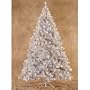 7.5' Pre-Lit Silver Laser Tinsel Artificial Christmas Tree - Clear Lights