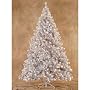 7.5' Pre-Lit Silver Laser Tinsel Artificial Christmas Tree - Clear Lights