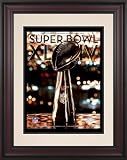 Framed 10.5 x 14 Super Bowl XLIV Program Print | Details: 2010, Saints vs Colts