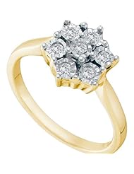 0.10CTW DIAMOND FLOWER RING