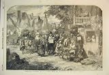 Académie Royale de Cheval de Vendeur de Fruit de Scène de Jour du Marché 1856 Image du produit
