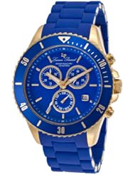 Lucien Piccard Womens LP-93609-YG-33 Mocassino Analog Display Swiss Quartz Blue Watch