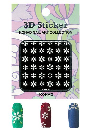Konad Nail Art Stickers White K25 [Misc.]