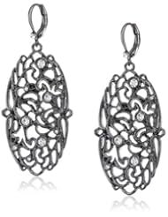 T Tahari Lace Oval Drop Earrings