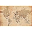 World Map (Vintage Style, Huge) Art Poster Print - 60x40