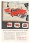 1955 Lincoln Ed Sullivan Julia Meade CBS TV Show Print Ad