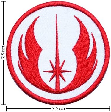 Star Wars Jedi Logo Embroidered Sew Iron on Patches Great Gift for Dad Mom Man Woman