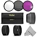 Professional Accessory Kit for NIKON Coolpix L810 Camera - Includes: Filter Kit (UV, CPL, FLD) + Aluminum Lens Adapter Tube + Rubber Lens Hood + Premium MagicFiber Microfiber Lens Cleaning Cloth