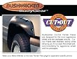 BUSHWACKER 31019-11 Cut-Out Fender Flares- Toyota 89-95 Pickup (FRONT PAIR)