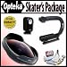 Opteka Deluxe "Skaters" Package (Includes the OPT-SC37FE Platinum Series 0.3X HD Ultra Fisheye Lens, X-GRIP Camcorder Handle, & 3 Watt Video Light) for Sony DCR-SR37, SR38, SR40, SR42, SR45, SR46, SR47, SR48, SR50, SR52, SR57, SR60, SR62, SR65, SR67, SR68, SR70, SR72, SR77, SR80, SR82, SR85, SR87, SR88, SR90, SX83, TRV11, TRV15, TRV16, TRV17, TRV18, TR19, TRV22, TRV25, TRV27, TRV33, TRV38, TRV39, TRV6, HDR-CX100, CX110, CX150, CX300, CX350, CX360, CX370, HC3, PJ10, PJ30, PJ50, SR1, SR10, TD10, UX1, UX10, UX20, XR100, XR101, XR150, XR200, XR350 and HXR-MC1 Digital Camcorders