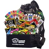 Image of Buffalo Bills 50-Piece Sampler Backpack Gift Cooler (filled with 50 assorted packs of Buffalo Bills jerky and sticks), Choo Choo R Snacks, Inc.