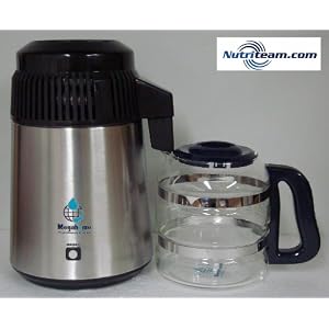 Nutriteam Countertop Water Distiller Stainless, Glass Collection
