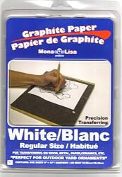 Speedball Art Products 0010756 White Graphite Paper (1 sheet) 9x12 Transfer Paper