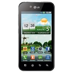 LG P970 Optimus Black Smartphone (10.2cm (4 Zoll) NOVA-Touchscreen, 5 MP Kamera, 9.2mm d�nn, Android 2.2, 3.5mm Buchse, Wifi, GPS) schwarz