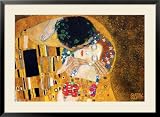 The Kiss, c.1907 (detail) Framed Art Poster Print by Gustav Klimt, 44x32