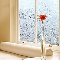 Coavas Fashion Non-Adhesive Frosted Privacy Window Film,Stained Glass Film(17.7-by-78.7Inch) from DHHX Co