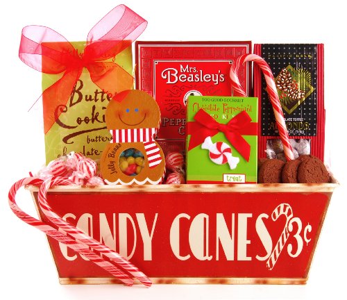 Image of Wine.com Candy Cane Tin Gift Package