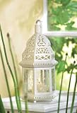 Mid-Size White Moroccan Lantern