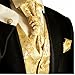 Paul Malone Tuxedo Vest Set . Gold Paisley . Formals and Wedding