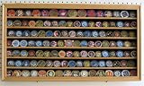 Large Coin Display Case Cabinet Holder, with glass door