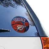 Oklahoma City Thunder 4.5" Round Vinyl Basketball Decal