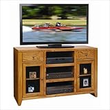City Loft Deluxe 52" TV Stand in Golden Oak