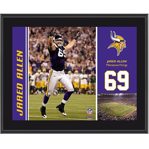 Mounted Memories Minnesota Vikings Jared Allen 10.5x13 Sublimated Plaque