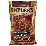 Snyders of Hanover Honey Mustard and Onion Pretzel Pieces, 10-Ounce Packages (Pack of 12)