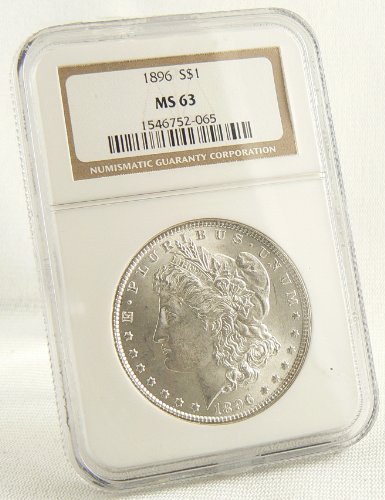 1896 Morgan Silver Dollar Graded MS 64 NGC-image