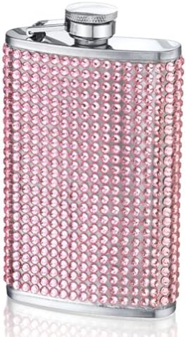Wilouby Women's 4 oz. Elegant Flask Pink
