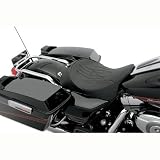 BKRider Flame Stitch Solo Front Seat for Harley-Davidson for Touring Models by Generic