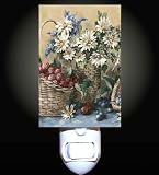 Daisies and Berries Decorative Night Light