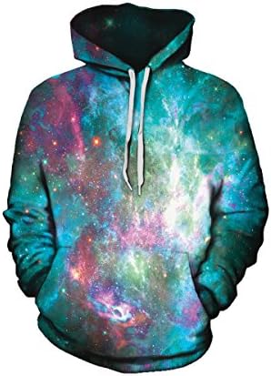 Gratefully Dyed Galactic Transmission Hoodie - Premium All Over Print Graphics - X-Large