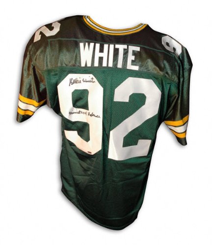 Reggie White Green Bay Packers Autographed Wilson Jersey with Minister of Defense Inscription