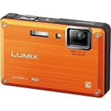 Panasonic Lumix DMC-TS1 12MP Digital Camera with 4.6x Wide Angle MEGA Optical Image Stabilized Zoom and 2.7 inch LCD (Orange)