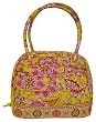 Vera Bradley Bowler Bag Purse in Bali Gold Handbag