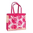 Olive N Figs Crazy Circle Pink Jute Handbag/Tote