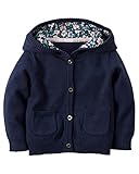 カーターズ Carter's ニット カーディガン 前開き ボタン フード付き 長袖 綿100% Hooded Cardigan 12M (72-78cm)