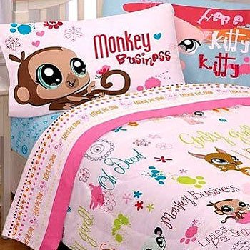 Littlest Pet Shop Full Sheet Set 