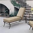 Marché Adjustable Chaise Lounge with Cushion Finish: Hazelnut, Fabric: Cortez - Pewter