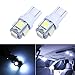 LLCJ 2 x Super Bright 194 168 2825 T10 5-SMD White 5050 LED Car Lights Bulb