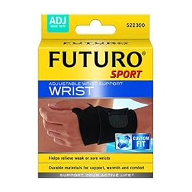 Futuro Sport Wrist Support, Adjustable, One Size, 1  support (Pack of 6)