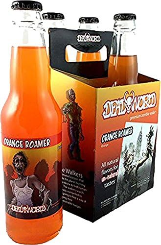 Deadworld Zombie Soda "Orange Roamer" Orange Soda 4-Pack of 12-Oz Bottles