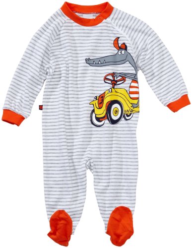Sanetta Baby - Jungen Schlafanzug (Einteiler), gestreift 220796, Gr. 86, Orange (10) Preisvergleich