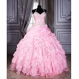 House of Wu Pink Strapless Quinceanera Pageant Gown Junior Girl 2-30