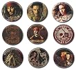 Disney Pirates of the Caribbean Button Pin Set -- Vending Machine Toys
