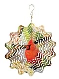 51RmHygsg2L. SL160  Red Carpet Studios Picture Perfect Geo Printed Wind Spinner, 10 Inch Diameter, Cardinal Reviews