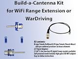Build-a-Cantenna Kit for 2.4GHz WiFi Range Extension or WarDriving